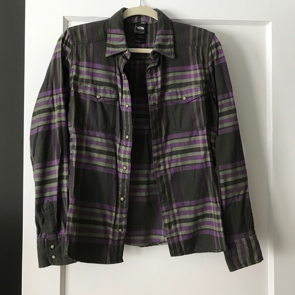 North face plaid shirt